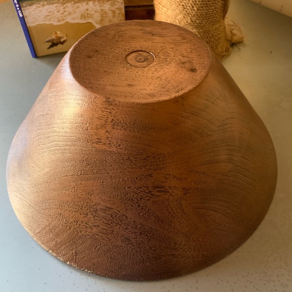 Vintage, NEW NEVER USED, Thermo Serv Westwood Salad Bowl Set. Wood Grain finish. - Picture 2 of 9